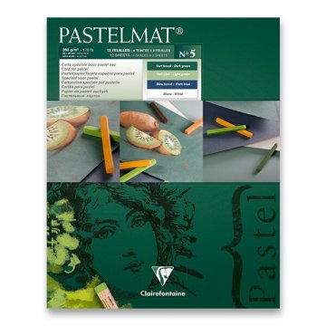Clairefontaine Pastelmat št. 5 - 24 x 30 cm, 12 listov, 360 g