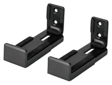 Neomounts AWL29-550BL1/Držalo za zvočnike/stenski nosilec/nosilnost 15 kg/globina 9-15 cm/črna