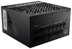 MSI napajalnik MPG A850G PCIE5/ 850W/ ATX3.1/ akt. PFC/ 10 let garancije/ 135mm ventilator/ popolnoma modularen/ 80PLUS Gold