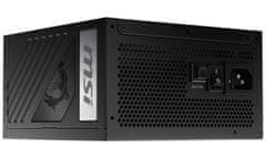 MSI napajalnik MPG A850G PCIE5/ 850W/ ATX3.1/ akt. PFC/ 10 let garancije/ 135mm ventilator/ popolnoma modularen/ 80PLUS Gold