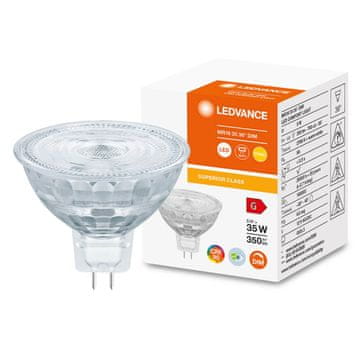 LEDVANCE Zatemnitvena LED žarnica MR16 5W = 35W 350lm 2700K Topla bela 36° CRI90 12V Superior
