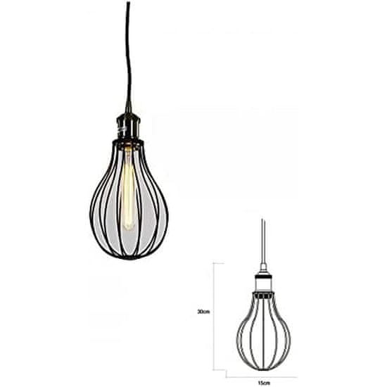 Edm Stropna svetilka EDM Stropna svetilka kovinska 60 W (15 x 30 cm)