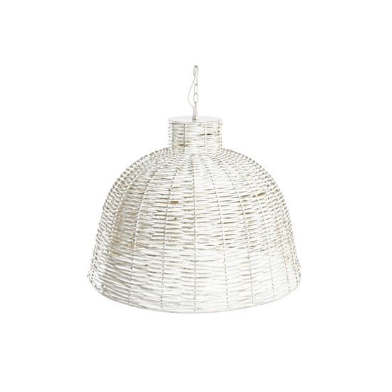 DKD Home Decor Stropna svetilka DKD Home Decor Bela Zlata železna 50 W 51 x 51 x 38 cm