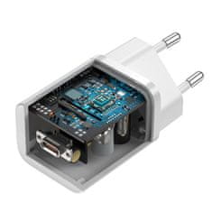 slomart baseus super si 1c usb tipa c 25w power delivery hitro polnjenje bela (ccsp020102)