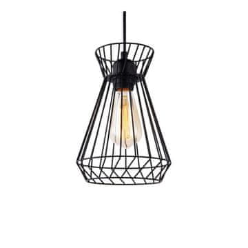 Edm Stropna svetilka EDM Black Metal 60 W (19 x 26 x 130 cm)