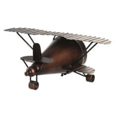 DKD Home Decor Namizna ura DKD Home Decor 35 x 21 x 14 cm Aeroplane Crystal Aluminium Iron (2 enoti)