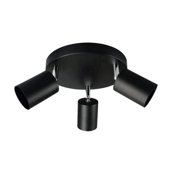 Edm Lažni strop EDM črna GU10 50 W (Ø 20 x 9 x 14,6 cm)