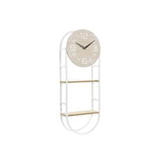 DKD Home Decor Stenska ura DKD Home Decor Natural Metal MDF White (25,5 x 11,5 x 71 cm)