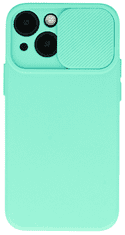 Onasi Lens Cover ovitek za iPhone 13 6.1, silikonski, Mint
