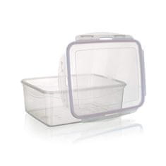 Banquet Plastični hermetični kozarec LARA 450 ml, roza, komplet 6 kosov