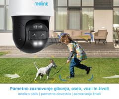 Reolink TrackMix PoE IP kamera, Wi-Fi, bela
