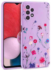 Onasi Liquid Pomlad ovitek za Galaxy A53, silikonski, vijoličen