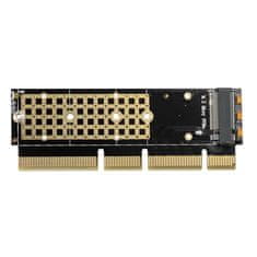 AXAGON PCEM2-1U, PCIe x16/x8/x4 - adapter M.2 NVMe M-key slot, 1U