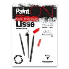 Clairefontaine Paint'ON Smooth - A3, 25 listov, 250 g