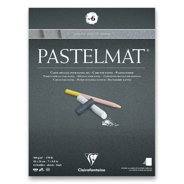 Clairefontaine Pastelmat št. 6 - 18 x 24 cm, 12 listov, 360 g
