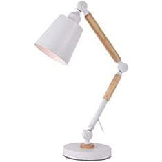 Edm Namizna svetilka EDM Wood White Metal 60 W (Ø 18 x 53 cm)