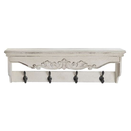 DKD Home Decor Stenski obešalnik za plašče DKD Home Decor 85 x 18 x 25 cm Fir Metal Vintage