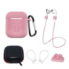 MG Case komplet dodatkov za Apple Airpods 1/2, roza