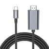Ultraboost kabel USB-C / HDMI 4K 2m, črna