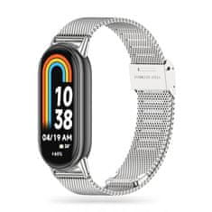 Tech-protect Milanese pašček za Xiaomi Smart Band 8 / 9, silver
