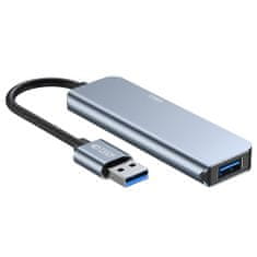 Tech-protect V0 HUB adapter 4x USB / USBC-C, siva