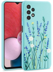 Onasi Liquid Pomlad ovitek za Galaxy A53, silikonski, moder