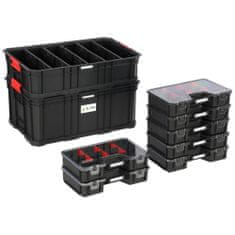 botle Set škatle za orodje s 7 organizatorji in košaro serije Modular Basic 
