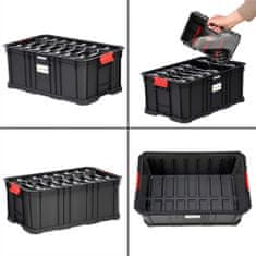 botle Set škatle za orodje s 7 organizatorji in košaro serije Modular Basic 