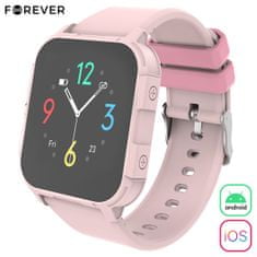 Forever iGO2 JW-150 pametna ura, 3,6 cm (1,44"), Bluetooth, Android+iOS, roza