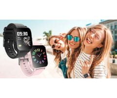 Forever iGO2 JW-150 pametna ura, 3,6 cm (1,44"), Bluetooth, Android+iOS, roza