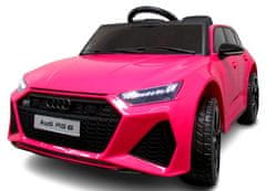 Audi RS6 GT RDEČI Avto na baterije EVA Usnjen daljinski upravljalnik
