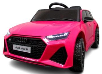Audi RS6 GT RDEČI Avto na baterije EVA Usnjen daljinski upravljalnik