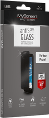 MyScreen Protector AntiSpy zaščitno steklo za iPhone 13 Pro Max/14 Plus/14 Pro Max, kaljeno, Edge Full Glue - odprta embalaža