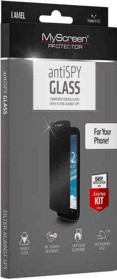 MyScreen Protector AntiSpy zaščitno steklo za iPhone 13 Pro Max/14 Plus/14 Pro Max, kaljeno, Edge Full Glue