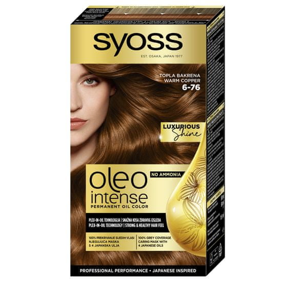 Syoss Oleo Intense barva za lase, 6-76 toplo bakrena