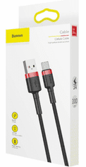 BASEUS kabel USB-A v USB-C, 1 m, 3A (CATKLF-B91)
