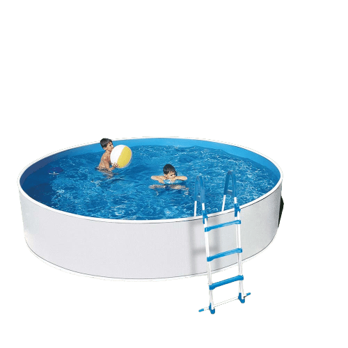 AZURO Prostostoječi bazen 240 BW, 2.4 x 0.9 m, iz pločevine, z dodatno opremo