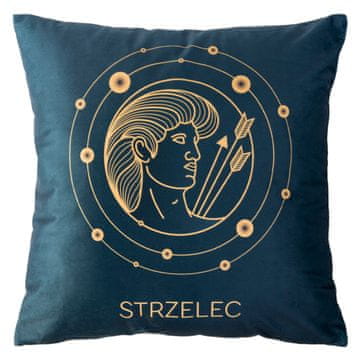 Darymex Prevleka za vzglavnik 40x40 Zodiak Vaše zodiakalno znamenje Strelec črna