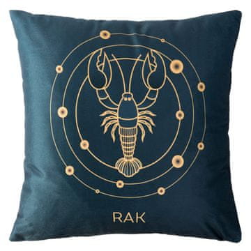 Darymex Prevleka za vzglavnik 40x40 Zodiak Vaše zodiakalno znamenje RAK črna