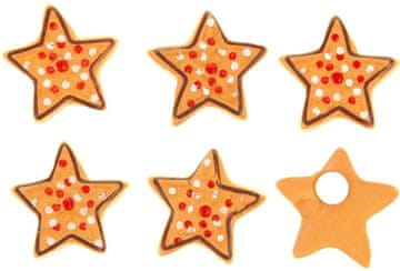 Autronic zvezda, dekoracija iz poliresina za lepljenje, 6 kosov v vrečki, cena za 1 vrečko FP7029