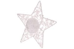Autronic Svečenik v obliki zvezde, bele barve. LBA018-B