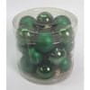 Stekleni okraski, zelena barva, pr.4 cm, cena za 1 paket (18 kosov) VAK121-4