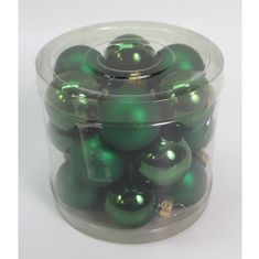 Autronic Stekleni okraski, zelena barva, pr.4 cm, cena za 1 paket (18 kosov) VAK121-4
