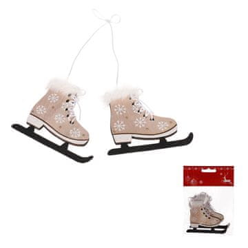 Autronic Skate iz lesa za obešanje, naravna barva, cena za komplet AC754716 NAT