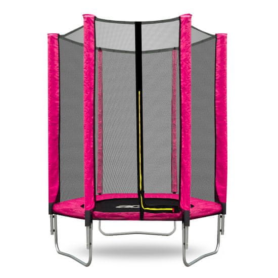 aGa SPORT TOP Trampolin 150 cm Roza + zaščitna mreža