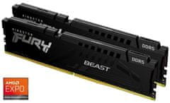 Kingston FURY Beast Black EXPO 16GB DDR5 6000MT/s / CL36 / DIMM / Kit 2x 8GB