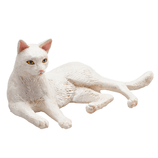 MOJO Cat bela ležeča