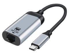 XtendLan Adapter USB-C do RJ45 15cm, 10/100/1000Mhz / WIN / Android / MacOS