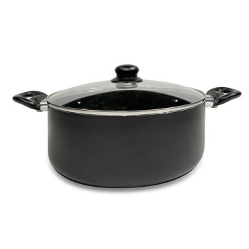 LONEC S STEKLENIM POKROVOM NERO KITCHISIMO 28X11CM 6L
