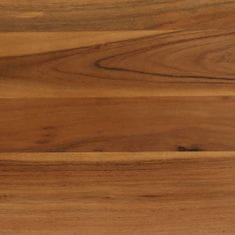 Vidaxl Jedilna miza iz trdnega akacijevega lesa in jekla 75x75x76 cm